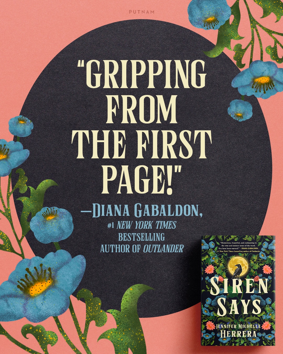 Image reading &ldquo;Gripping from the first page!&rdquo; &mdash; Diana Gabaldon, #1 New York Times bestselling author of Outlander
