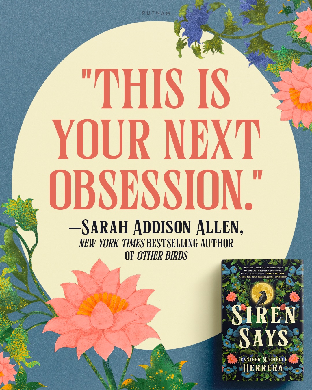 Image reading &ldquo;This is your next obsession.&rdquo; &mdash; Sarah Addison Allen, New York Times bestselling author of Other Birds