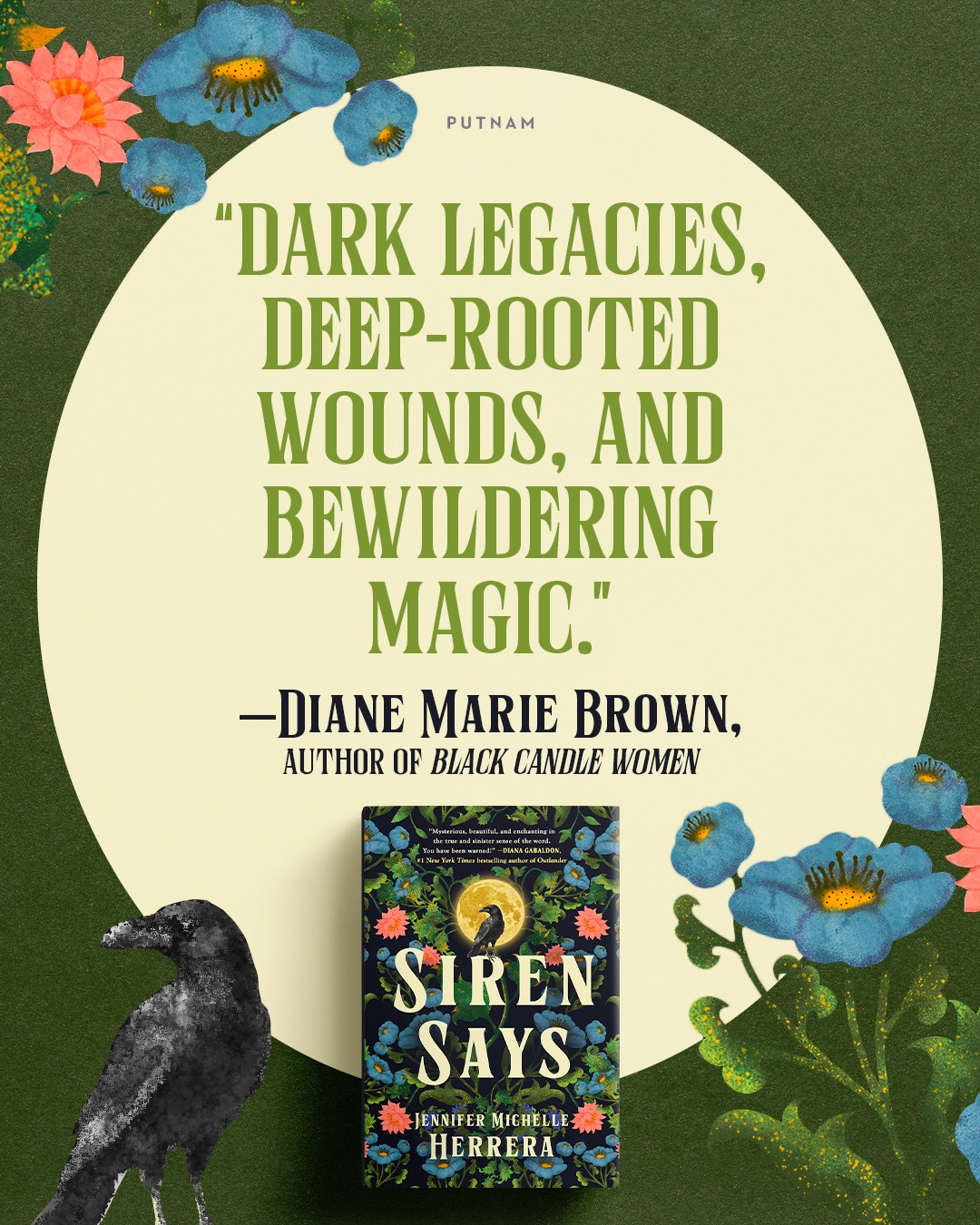 Image reading &ldquo;Dark legacies, deep-rooted wounds, and bewildering magic.&rdquo; &mdash; Diane Marie Brown, author of Black Candle Women